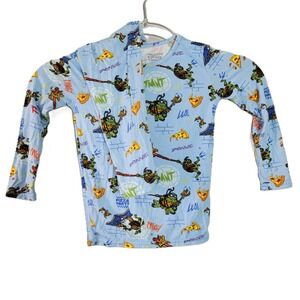 Bellabu Bear Bamboo Kids 5T Teenage Mutant Ninja Turtles Pajama Set Long Sleeve